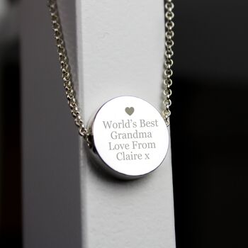 Collier de disque de n'importe quel message personnalisé 5