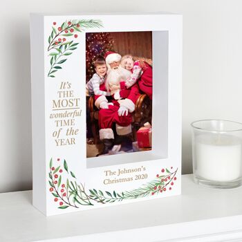 Cadre photo personnalisé 'Wonderful Time of The Year Christmas' 7x5 4