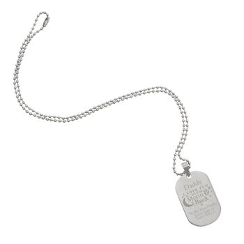 Collier Médaille Acier Inoxydable Personnalisé 'To The Moon & Back...' 5