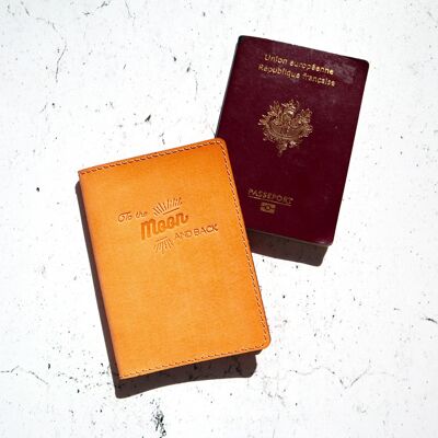 "To The Moon & Back" passport holder