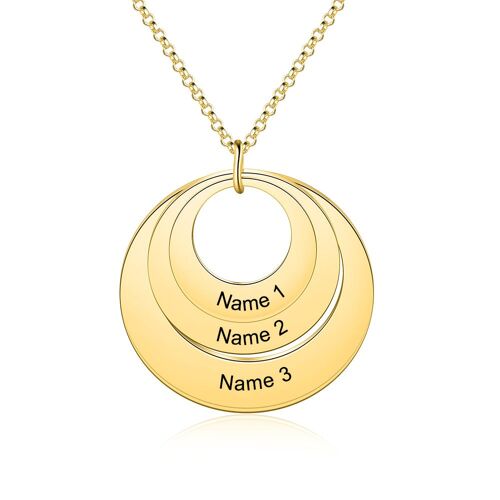 Personalised Sterling Silver Russian Pendant Necklace - Gold Plated