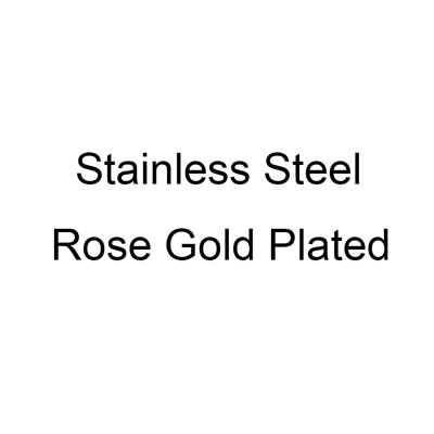 Bracciale personalizzato con nome e perla in acciaio inossidabile - placcato oro rosa