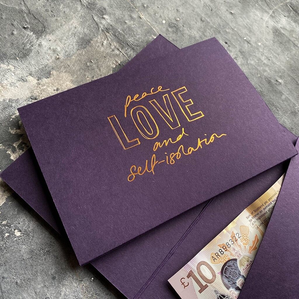 Pace, amore e autoisolamento - Carta contanti Cash