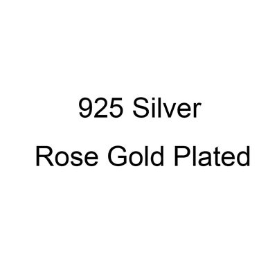 Collana con nome arabo ritagliato personalizzato con pietra portafortuna - Placcato in oro rosa - 14 pollici