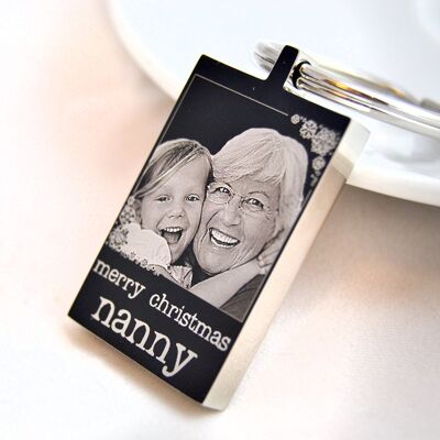Personalisierte gravierte NANA / PAPA, Weihnachts-Schlüsselanhänger der Großeltern