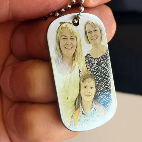 Dog Tag Necklace - Full colour double side printable