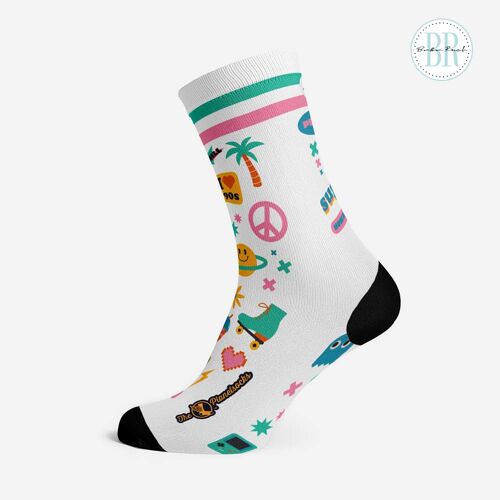 Retro Sticker Socks