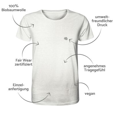 Kopfsache | Nachhaltiges Shirt | Frauen - weiß_meliert - XL-XXL