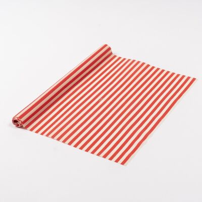 Rouleau de cire d'abeille Stripes rouge