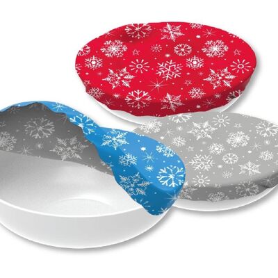 Textile bowl cover set of 3 winter edition