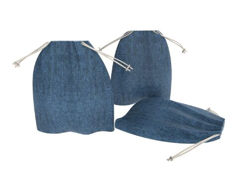 Obst & Gemüsebeutel 3er Set Jeans