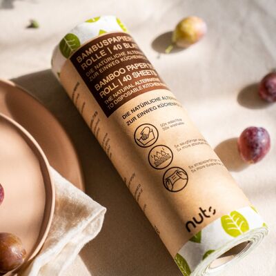 Bamboo paper towel roll
