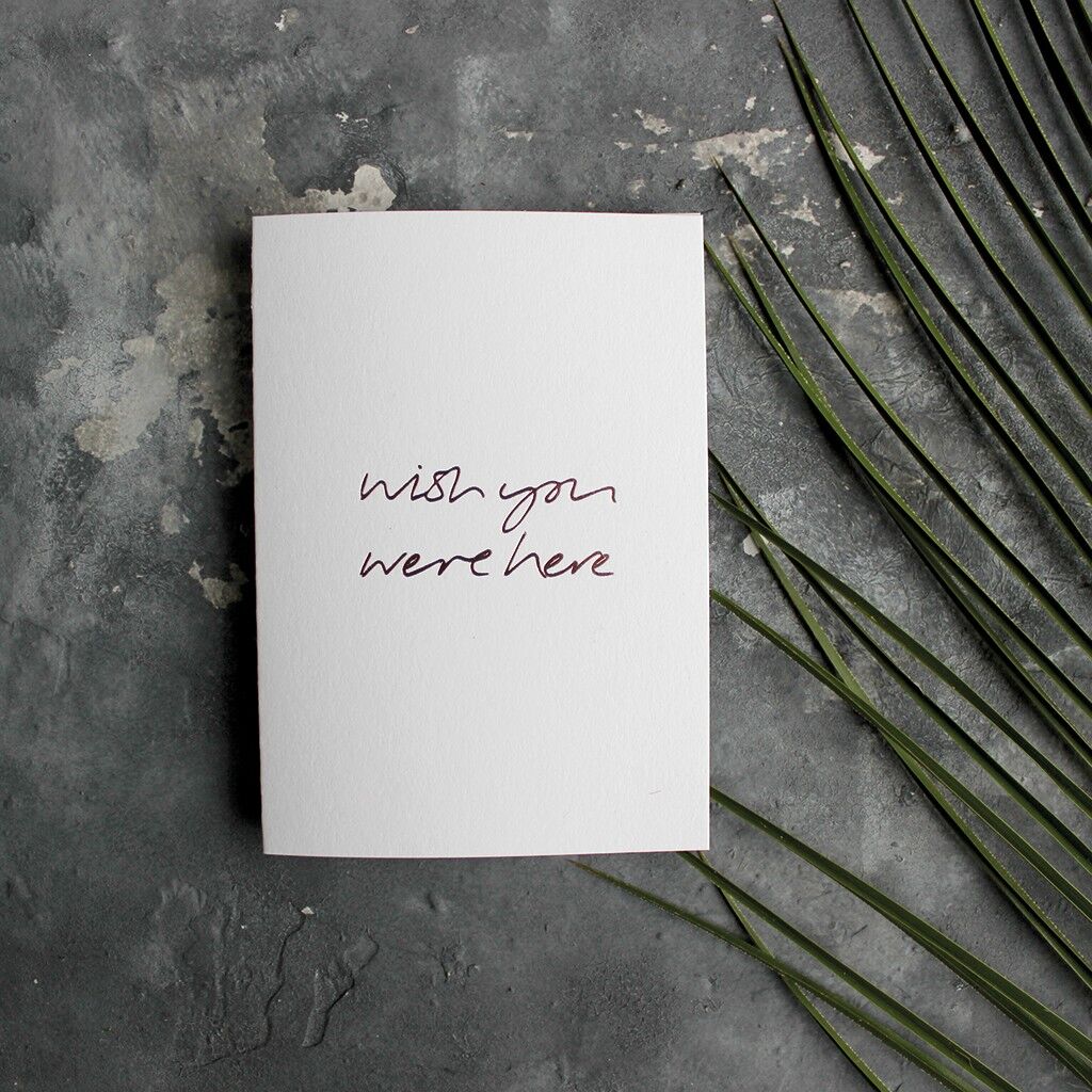 Vorrei che tu fossi qui