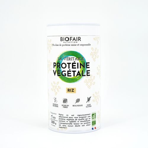 Protéine végétale bio - Riz Brun 350g