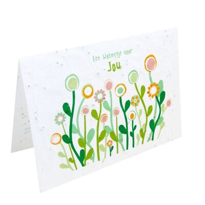 Growth card - A flower for YOU