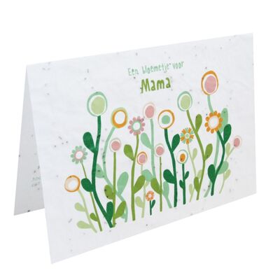 Growth card - A flower for MAMA