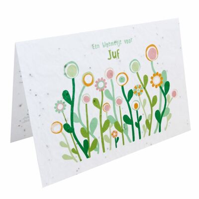 Growth card - A flower for JUF