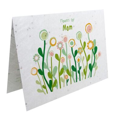 Tarjeta de cultivo - Flores para MAMÁ