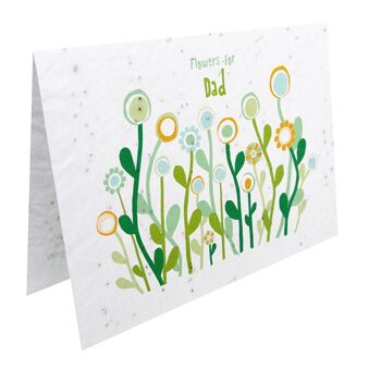 Grow card - Fleurs pour papa 1