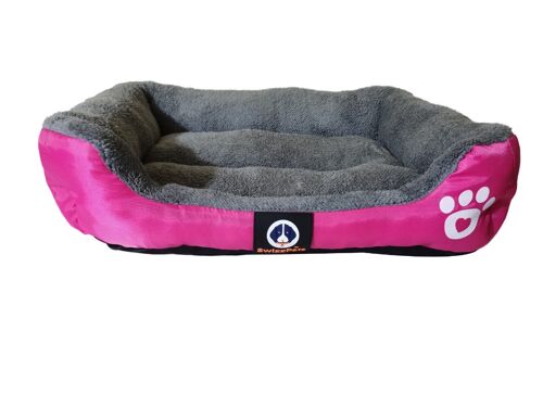 Swizzpets™ warm dog/cat luxury kennel bed (meduim pink)