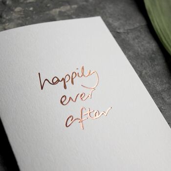 Happily Ever After - Carte de voeux déjouée à la main 2