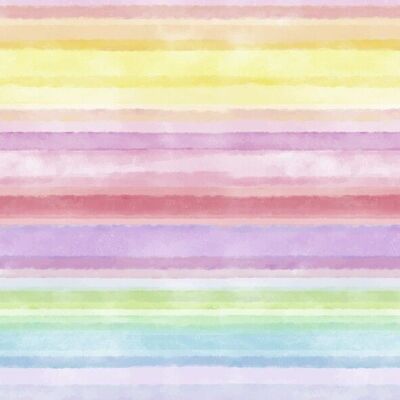 Cartulina con motivo "Rainbow Stripes Pastel", 49,5 x 68 cm