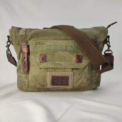 Borsa Postina/Zaino Shoulder Bag with Tent Original Green "Messenger / BackPack" Backpack function