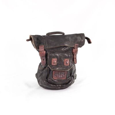 Zainetto "GasMask" Leather BackPack "Gas Mask" Chocolate