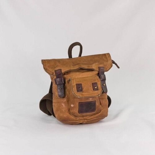 Zainetto "GasMask" Leather BackPack "Gas Mask" Cognac