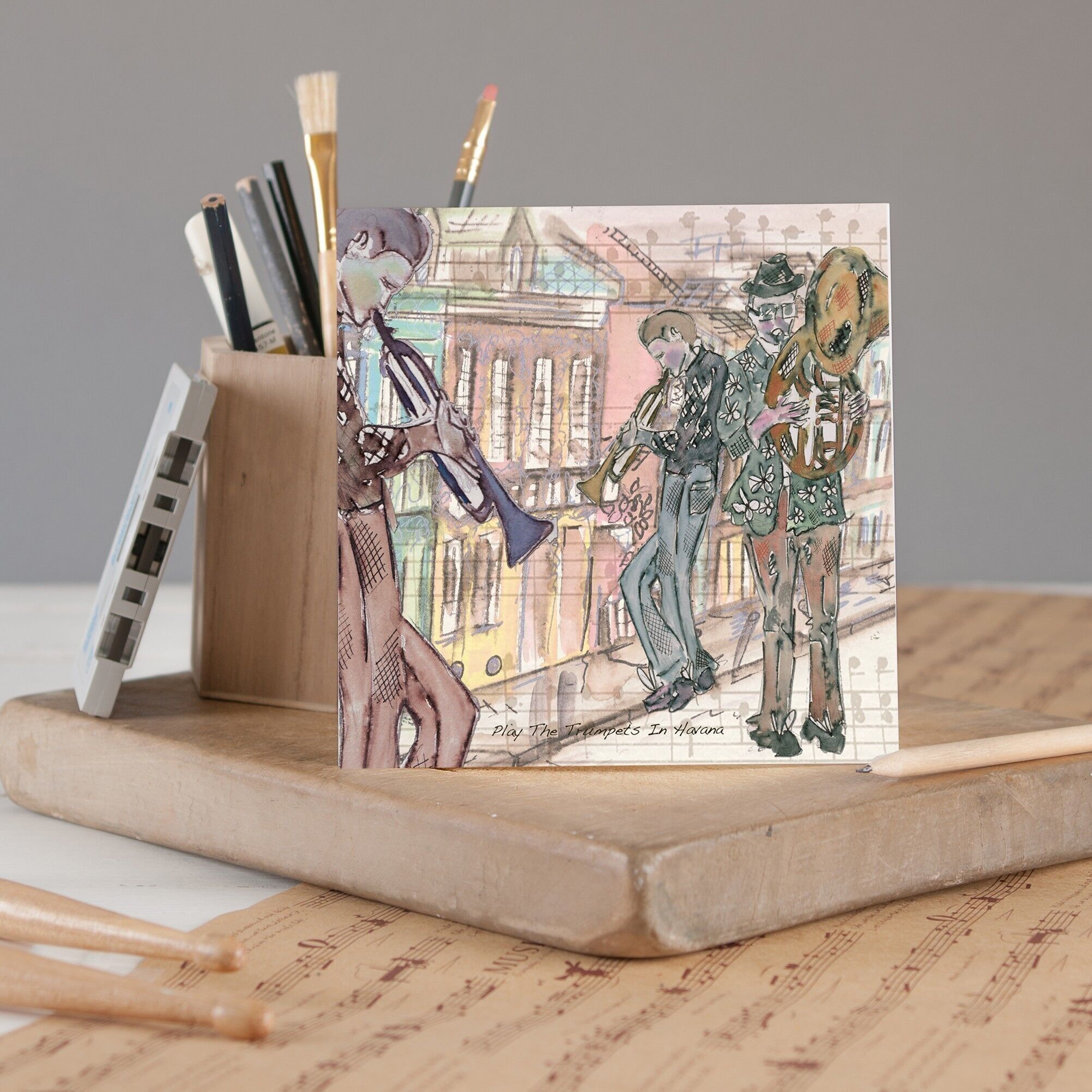Suona le trombe all'Avana Biglietto di auguri.