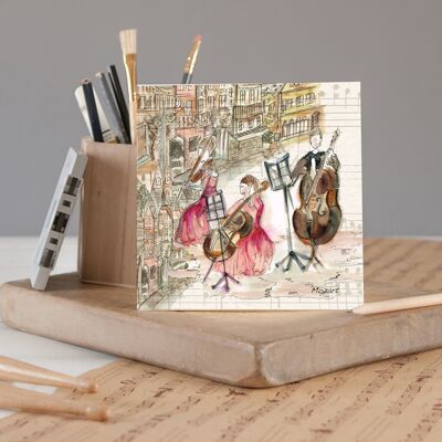 Mozart Greetings Card