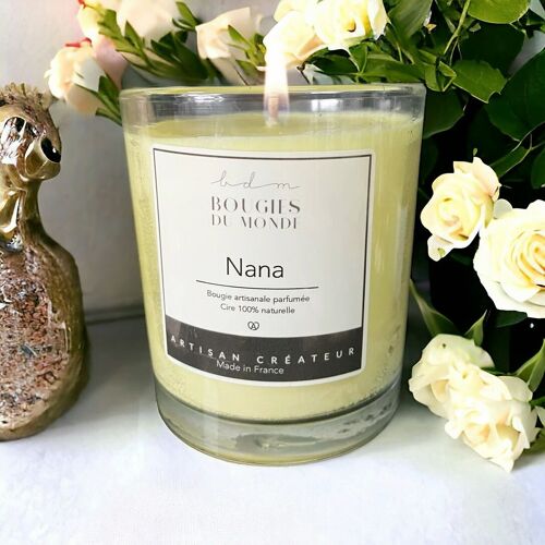 Nana - Bougie végétale parfumée -  Verre 200ml