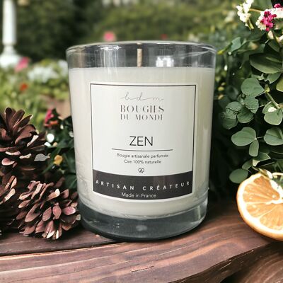 Bougie  parfumée Zen (Thé Bergamote)  200ml