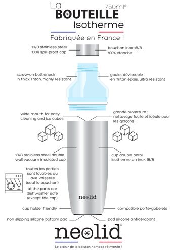 La BOUTEILLE isotherme made in France 750ml Canopée 7