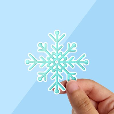 Snowflake, Winter Stickers, Waterproof Vinyl Sticker,