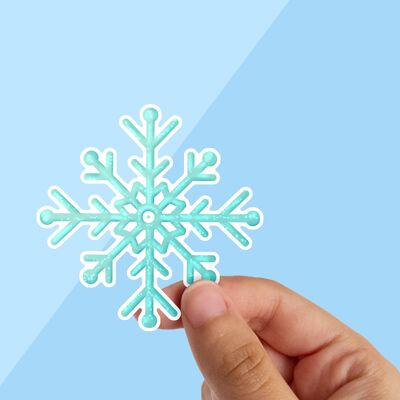 Snowflake, Winter Stickers, Waterproof Vinyl Sticker,