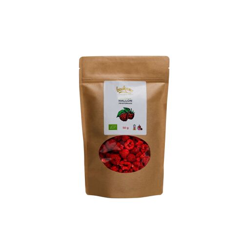 Organic freeze-dried raspberries