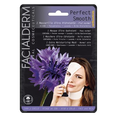 Mascarilla facial hidratante PERFECT SMOOTH - Flor de Aciano