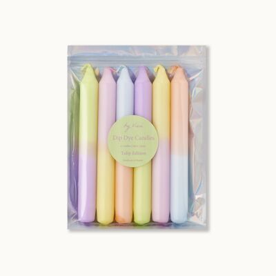 Ensemble de bougies Dip Dye : Édition tulipe