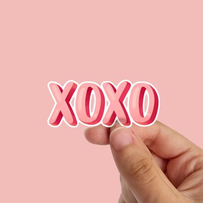 XOXO Waterproof Vinyl Sticker | Valentines Day Stationery