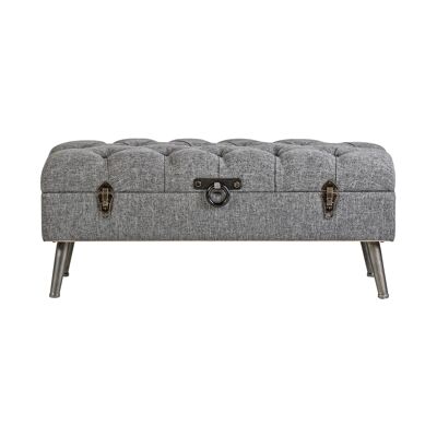 Bench - trunk grey - coloured - 101x42x43cm