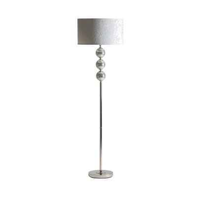 FLOOR LAMP SILVER - 46x46x163cm