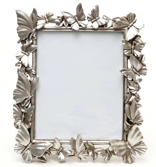 Photo frame butterflies silver 20x25cm