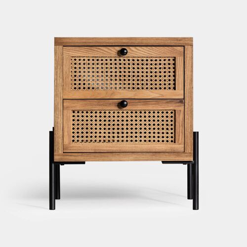 Brown kenia bedside table - 45x40x55cm