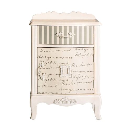 NIGHTSTAND PROVENCE TEXT - 48x35x70cm