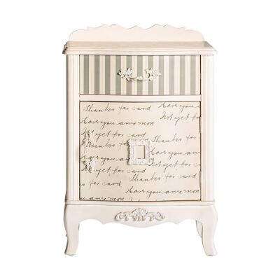 NIGHTSTAND PROVENCE TEXT - 48x35x70cm