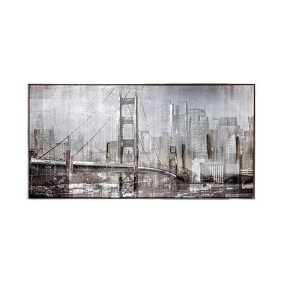 FRAMED PAINTING NEW YORK - 120x3x60cm