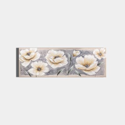 Schickes Blumengemälde – 150 x 3 x 50 cm