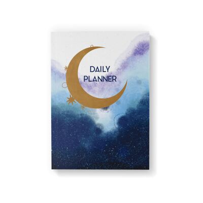 Celestial Crescent Moon Daily Planner