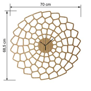 Horloge Murale DIAGRAM - Horloge Murale en Bois Taille 70cm 2